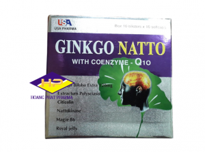 Viên uống bổ não tăng cường trí nhớ Ginkgo Natto with Coenzyme Q10 Hộp 100 viên