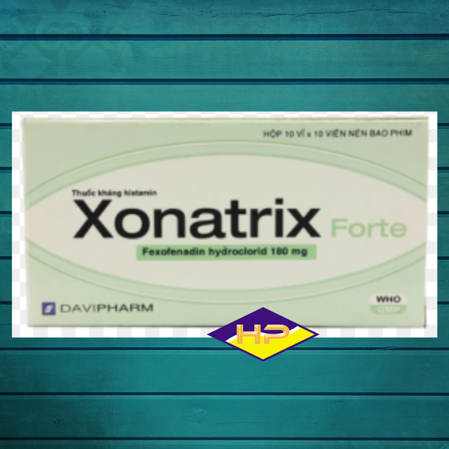 Thuốc Kháng Histamin Xonatrix Forte 180mg (Hộp 100 Viên)